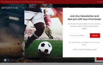 Sportive (screenshot desktop)