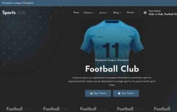 Sportsclub (screenshot desktop)