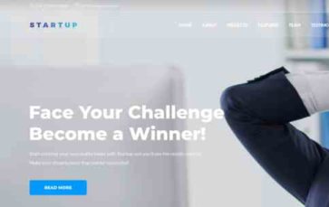 Startupsite (screenshot desktop)