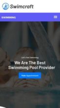 Swimming Pool School & Course Booking (screenshot mobile)