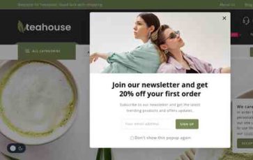 Teahouse (TemplateMela) (screenshot desktop)