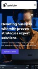 Techfolio (screenshot mobile)