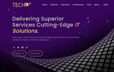 Techit (zrthemes) - (screenshot desktop)