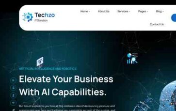 Techzo (screenshot desktop)