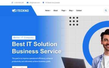 Teckno (screenshot desktop)