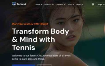 TennisX (screenshot desktop)