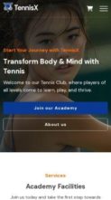TennisX (screenshot mobile)