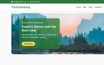 TishCamping (screenshot desktop)