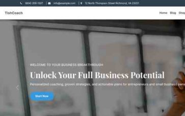 TishCoach (screenshot desktop)