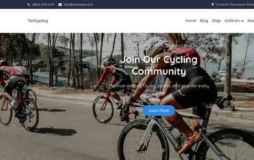 TishCycling (screenshot desktop)