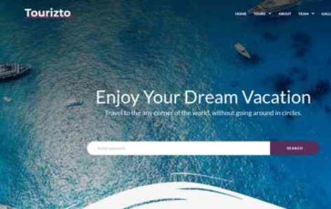 Tourizto (screenshot desktop)