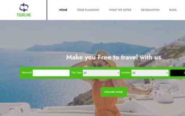 Tourline (screenshot desktop)