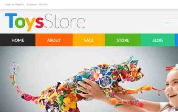 Toys Store (screenshot desktop)