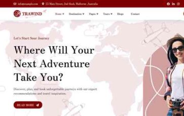 Trawind (screenshot desktop)