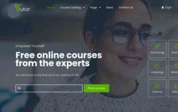 Tutor (MWTemplates) (screenshot desktop)