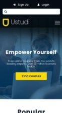 Ustudi (screenshot mobile)