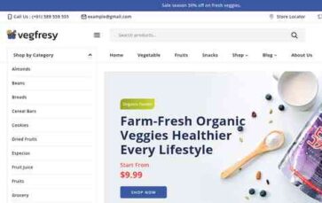 Vegfresy (screenshot desktop)