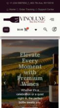 VinoLuxe (screenshot mobile)