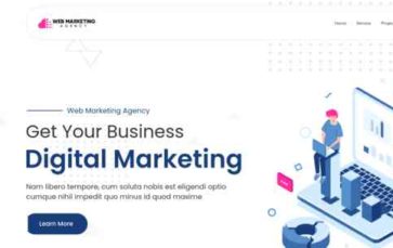 Web Marketing Agency (screenshot desktop)