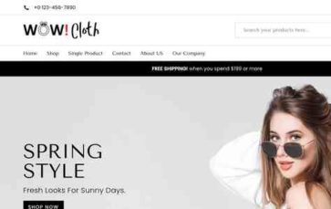 Wow Cloth (screenshot desktop)