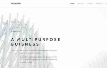 WPortfolio (screenshot desktop)