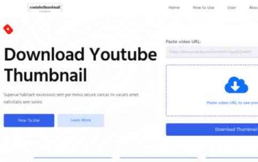 Youtube Thumbnail Grabber (screenshot desktop)