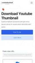 Youtube Thumbnail Grabber (screenshot mobile)