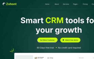 Zoho Crm (screenshot desktop)