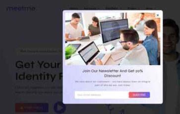 MeetMe (TemplateTrip) (screenshot desktop)