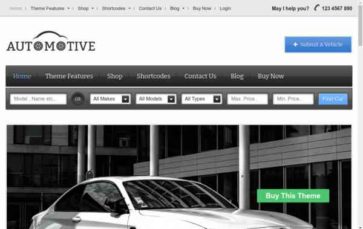 Automotive (Templatic) - (screenshot desktop)