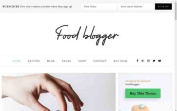 Blogr (Templatic) (screenshot desktop)