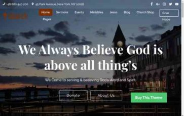 Church (Templatic) (screenshot desktop)