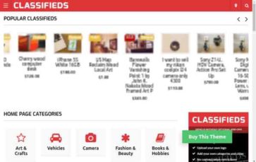 Classifieds (Templatic) (screenshot desktop)