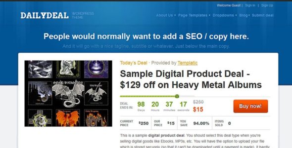 DailyDeal (Templatic)