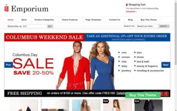 Emporium (Templatic) (screenshot desktop)