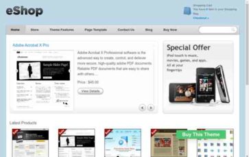 eShop (Templatic) (screenshot desktop)