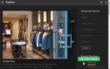 Explore (Templatic) (screenshot desktop)