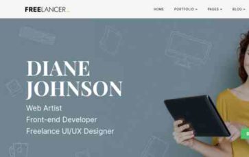 Freelancer (Templatic) (screenshot desktop)