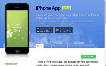 iPhone App (screenshot desktop)