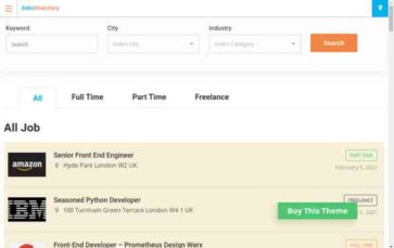 Jobs Directory (screenshot desktop)