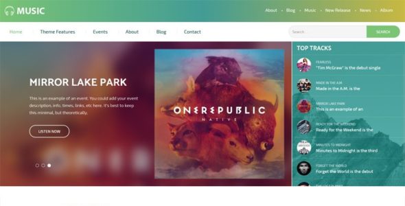 Music (Templatic)
