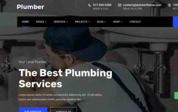 Plumber (Templatic) (screenshot desktop)