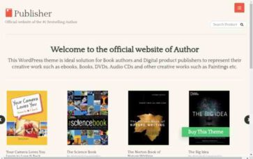 Publisher (Templatic) (screenshot desktop)