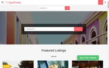 SpotFinder (screenshot desktop)