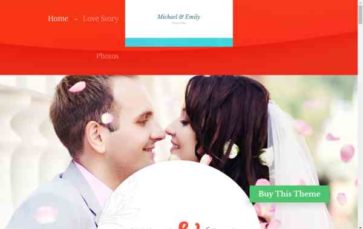 Wedding (Templatic) (screenshot desktop)