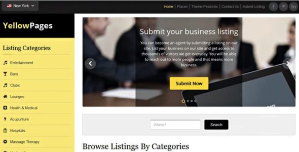 YellowPages (Templatic)