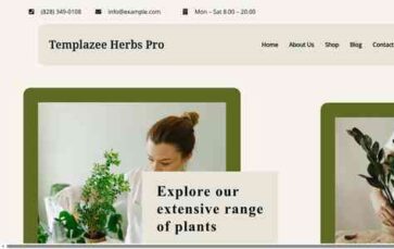 Templazee Herbs Pro (screenshot desktop)