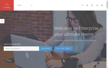 Enterprise (TeslaThemes) - (screenshot desktop)
