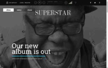 Superstar (TeslaThemes) - (screenshot desktop)