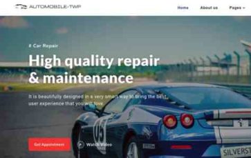 Automobile Elementor (screenshot desktop)
